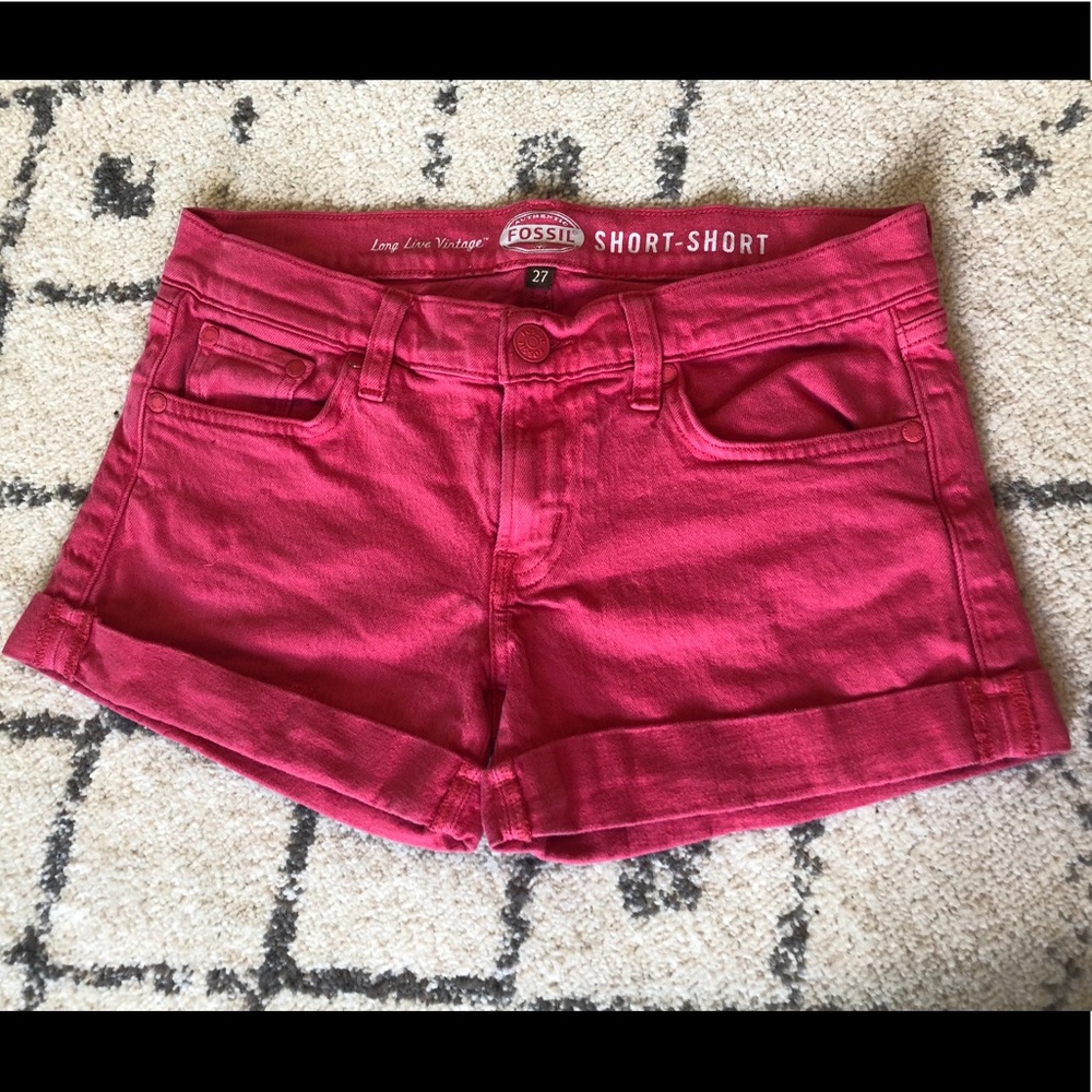 *4/$30* Fossil Pink Short-Shorts